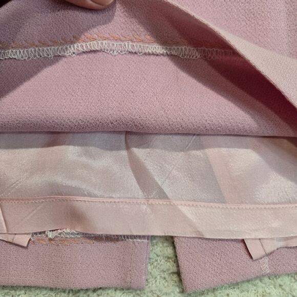 Vertigo Paris Petal Pink Wool Pencil Skirt Made in France Size 4 Legally Blonde - Picture 4 of 10